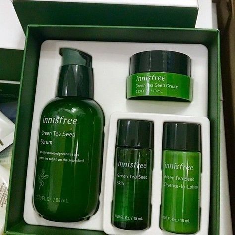 Innisfree Skincare Green Teas, Innis Free Green Tea, Innisfree Green Tea Seed Serum, Innisfree Skincare, Green Tea Skin Care, Green Tea Seed Serum, Innisfree Green Tea, Skincare Store, Skin Essence