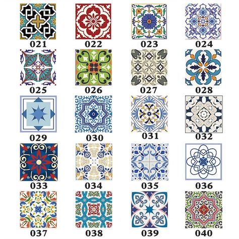 Glass Tile Bathroom, Tile Stickers Kitchen, Diy Wall Decals, Wall Waterproofing, Colourful Tile, Floor Decal, Tile Stickers, Tile Decals, Wall Stickers Home Decor