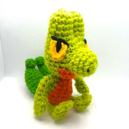 Treecko Crochet Reptile Amigurumi PDF Pattern Pokemon Amigurumi Pattern, Pokemon Amigurumi, Pokemon Crochet Pattern, Crochet Pokemon, Monkey Pattern, Penguin Pattern, 4mm Crochet Hook, Deer Pattern, Giraffe Pattern