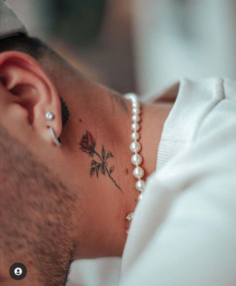 Side Neck Tattoo, Minimalist Tattoo Ideas, Astrology Tattoo, Ear Tattoo Ideas, Couple Tattoos Unique, Ear Art, Small Hand Tattoos, Minimalist Tattoos, Dainty Tattoos