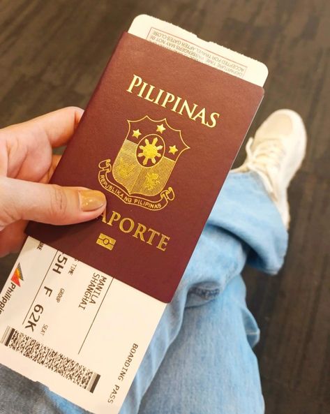 Philippine Passport With Ticket, Passport Aesthetic Philippines, Philippine Passport, Philippines Summer, Philippine Star, Passport Pictures, Airport Aesthetic, Star City, Food Vids