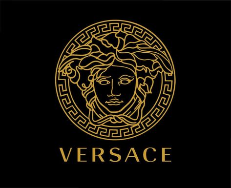 Clothing Symbols, Versace Logo, Icon X, Versace Brand, Design Icon, Abstract Vector, Black Background, Black Backgrounds, Icon Design