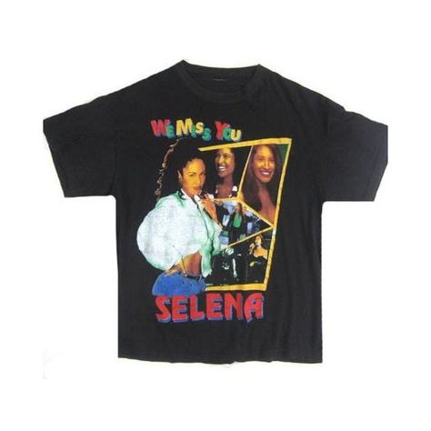 Vintage Selena Quintanilla We Miss You T-Shirt ❤ liked on Polyvore featuring tops, t-shirts, distressed top, vintage tees, destroyed tee, ripped tops and ripped t shirt Selena Shirt, Ripped Tee, Destroyed T Shirt, Ripped Tshirt, Selena Q, Distressed Top, Selena Quintanilla Perez, Distressed T Shirt, Distressed Tee