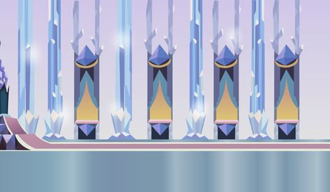 Crystal throne room by Vector-Brony on DeviantArt Crystal Throne, Dnd Landscape, Camping Background, Mlp Backgrounds, Crystal Empire, Pony Base, Mlp Memes, Mane 6, Throne Room