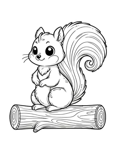 Free Printable Animal Coloring Pages Squirrel Coloring Pages Free Printable, Cute Squirrel Drawing, Drawing Squirrel, Squirrel Drawing, Squirrel Coloring Page, Zoo Coloring Pages, Wedding Coloring Pages, Super Mario Coloring Pages, Farm Animal Coloring Pages