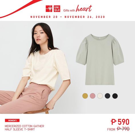 Uniqlo, Half Sleeves, Open Shoulder, Shoulder Top, Open Shoulder Tops, Crop Tops, Women's Top, T Shirt