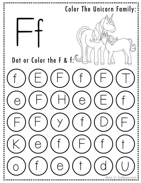 Free Printable Unicorn Themed Letter F Worksheets For Kids - Letter Tracing Pages, Dot Pages, and Coloring Worksheets featuring cute unicorns. Perfect for preschoolers and kindergarteners learning their ABCs. #letterF #worksheets #printables #unicorn #preschool #kindergarten #education #learning #freeprintables #lettertracing #unicorncoloringpages #freeprintableworksheets #freeunicornworksheets #unicornlearningpages #freeletterF Letter F Worksheets Preschool, Letter F Worksheets For Preschool, F Tracing Worksheets, Letter F Tracing Worksheets, Letter F Tracing, Letter F Worksheet, F Worksheet, Letter F Craft, Kindergarten Education