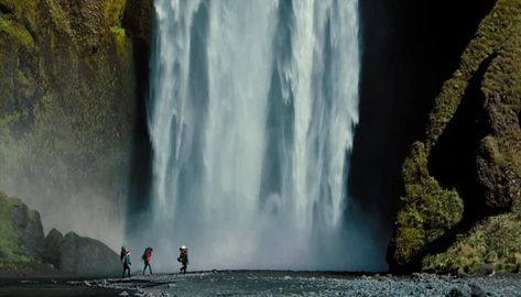 Secret Life Of Walter Mitty, Life Of Walter Mitty, Skogafoss Waterfall, Walter Mitty, Ben Stiller, Movie Locations, Iceland Travel, Environment Design, Filming Locations