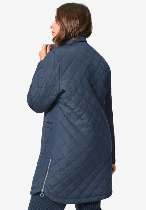 Quilted Zip Jacket | OneStopPlus London Gifts, Swedish Fashion, Platinum Credit Card, Gift Card Number, Swimsuits For All, Early Spring, Funnel Neck, Cozy Knits, Zip Jacket