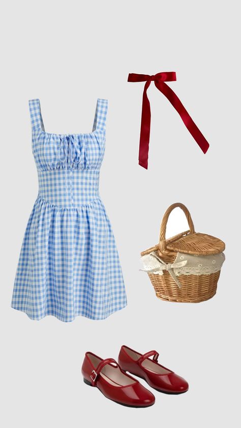 Dorothea Dorothy Outfit, Dorthy Costume, Halloween Shuffle, Dorothy Halloween Costume, Dorothy Dress, Dorothy Shoes, Dorothy Costume, Pretty Halloween Costumes, Pretty Halloween