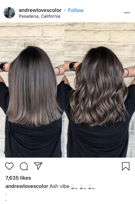 Pelo Color Ceniza, Balayage Brunette Short, Ash Brown Hair Balayage, Mushroom Hair, Warm Scarves, Brown Hair Looks, Brunette Hair With Highlights, Balayage Hair Dark, Dark Hair With Highlights