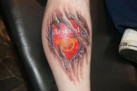 Arsenal tattoo by lukatattoo on DeviantArt Arsenal Tattoo, Arsenal Badge, Arsenal Fc Logo, Arsenal Photo, Football Tattoo, Tattoos Pictures, Ripped Shirts, Warrior Tattoos, Arsenal Players