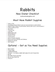 Rabbit Care Checklist, Netherland Drawf Bunny, Raising Bunnies Outside, Rabbit Supplies List, Bunny Care Checklist, New Bunny Checklist, Bunny Essentials List, Bunny Supplies List, Bunny Checklist