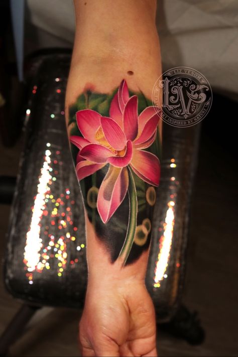 Tattoo uploaded by Liz Venom • A really fun glowing lotus flower from last night at @BombshellTattooGalerie #tattoo #tattoos #ink #inked #tattooidea #tattooideas #amazingtattoos #realismtattoo #femininetattoos #tattoodesign #besttattoos #amazingtattoo #superbtattoos #fusionink #tattoodo #tattoodooapp #lizvenom #floraltattoo #rosetattoo #tattoorose #edmontontattoo #edmontonink #skinartmag #tattoooftheday #realismtattoo #lotus #lotusflower • 485845 • Tattoodo Glowing Lotus Flower, Glowing Lotus, Venom Tattoo, Flower Tattoo Ideas, Band Tattoo Designs, Fashion Artist, Fusion Ink, Tattoo Desings, Dark Art Tattoo