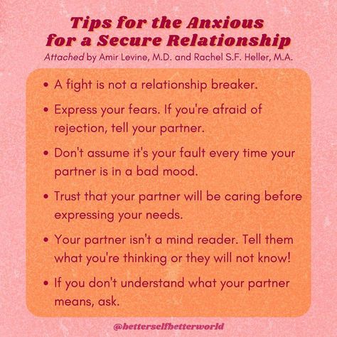 19 likes, 2 comments - betterselfbetterworld on November 10, 2020: "To a person with a secure attachment style, the things listed here might seem totally obvious. Bu..." How To Develop A Secure Attachment Style, Secure Attachment Style Affirmations, How To Have A Secure Attachment Style, Disorganized Attachment Style Healing, Secure Attachment Style, Secure Relationship, Relationship Growth, Communication Relationship, Relationship Lessons