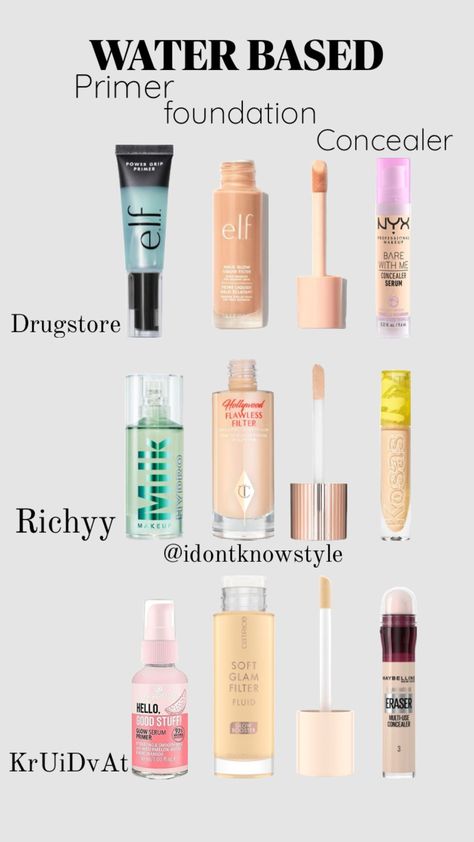 @idontknowstyle Water Based Makeup, Flawless Face Makeup, Best Makeup Brands, Acne Makeup, Lip Color Makeup, Makeup Secret, Silicone Makeup, Swag Makeup, Makeup Artist Tips