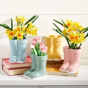 Home Décor Deals Online | The Lakeside Collection Boot Vase, Woven Vase, Art Deco Vase, Your Pretty, Yellow Ceramics, Home Garden Decor, Cylinder Vase, Pink Ceramic, Green Vase