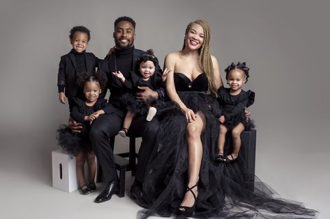 Family photoshoot, all black, family style, group photo All Black Family Photoshoot, All Black Family Photoshoot Outfits, Family Photo Outfits Black, Photoshoot All Black, Glam Family Photoshoot, Black Family Photoshoot, Black Photoshoot, Son Photoshoot, Cocktail Wedding Attire