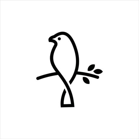 Bird Logo Inspiration, Simple Bird Drawing, Bird Line Drawing, Pictogram Design, Bird Vector, Modern Line Art, Bird Logo Design, Bird Logo, Simple Line Drawings