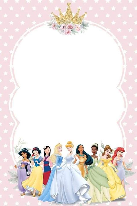 Disney Princess Invitations Template Free Printable, Disney Princess Party Invitations, Princess Theme Invitation, Disney Princess Invitations, Disney Princess Birthday Cakes, Princess Birthday Party Invitations, Princess Party Invitations, Bday Party Kids, Snow White Birthday Party