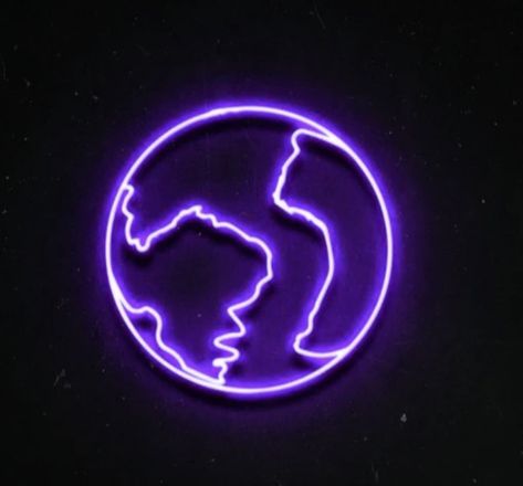 A neon purple photo of a world with a black background Neon Purple Aesthetic Icon, Neon Purple Widgets, Purple Y2k Aesthetic, Purple Widget Aesthetic, Widgets Purple, Neon Widgets, Raven Pfp, Globe Wallpaper, Purple Widget