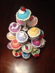 Crochet Sweets, Crochet Food, Cupcake, Amigurumi, Crochet