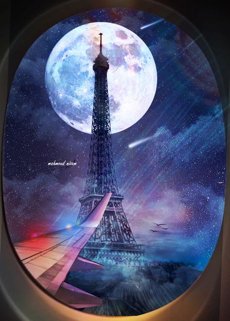 Paris from the plane window Plane Window Painting, Plane Window Drawing, Paris Drawing, Plane Window, Window Drawing, Circle Canvas, Airplane Window, Call Of Duty Black, Paris Art