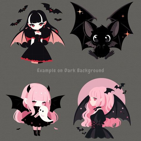 Looking for charming design for a vampire themed project?  This Cute Pink Vampire clipart set is perfect for adding a touch of lovely vampirism to your projects! This enchanting collection features charming illustrations of vampires, ideal for infusing your designs with a whimsical allure. Each clipart is meticulously crafted, showcasing intricate details such as elegant pink adorable attire, mystical accessories, and enchanting vampire elements. Vampire Doodle, Vampire Reference, Mystical Accessories, Vampire Clipart, Pink Vampire, Vampire Drawing, Cute Vampire, Vampire Drawings, Vampire Party