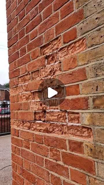 Brick Restoration, Repair Cracked Concrete, Brick Wall Living Room, Brick Repair, Stair Paneling, Clean Air Conditioner, Brick Projects, Diy Handyman, Kim Novak