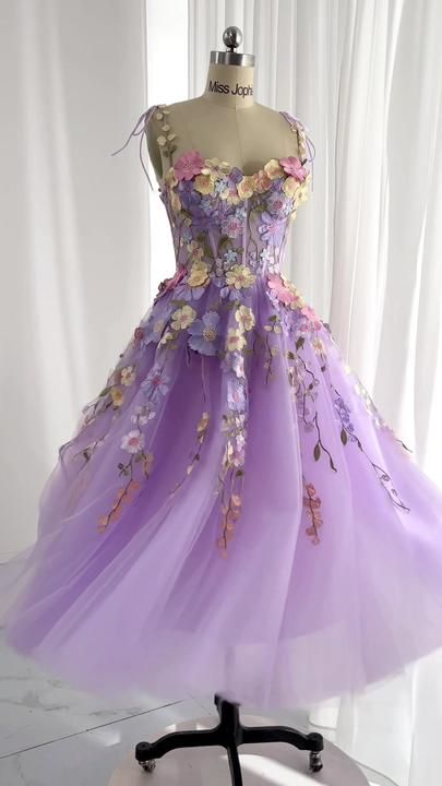 Lavender Prom Dresses, Lavender Dress, Fancy Dresses Long, Fashion Illustration Dresses, Outfit Design, Pretty Prom Dresses, فستان سهرة, Fairytale Dress, Fairy Dress