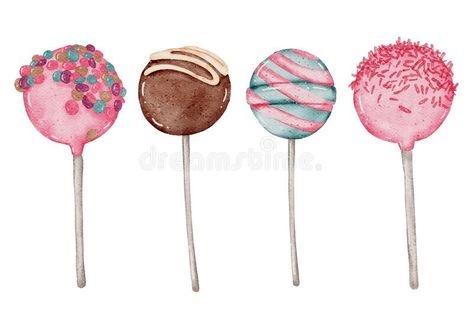 Cake Pop Drawing, Blackboard Drawing, Marco Vintage, Charm Bracelets For Girls, Background For Design, Pop Cake, Pop Illustration, Drink Art, Honey Cake