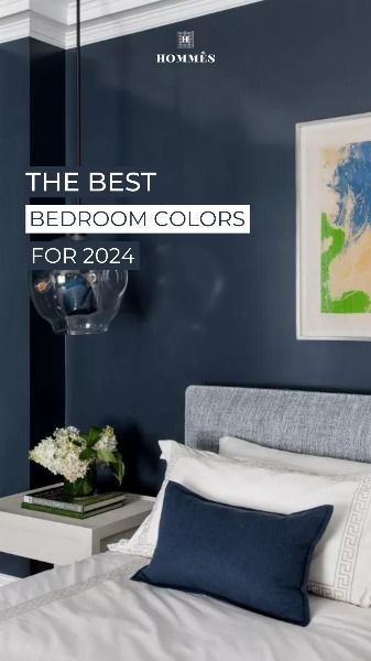 Discover the trendy bedroom colors for 2024! Bedroom Paint Colors For Men, Dark Cozy Bedroom Paint Colors, Modern Bedroom Design Color, Mens Bedroom Paint Colors, Bedroom Design 2024, 2024 Bedroom Colors, Bedroom Ideas 2024, Bedroom Paint Colors 2024, Trendy Bedroom Colors