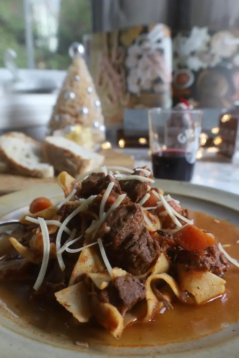 Slow Cooker Beef Ragu, Beef Ragu Recipe, Creamed Beef, Kale Caesar, Beef Ragu, Ragu Recipe, Kale Caesar Salad, Lemon Grove, Toasted Pumpkin Seeds