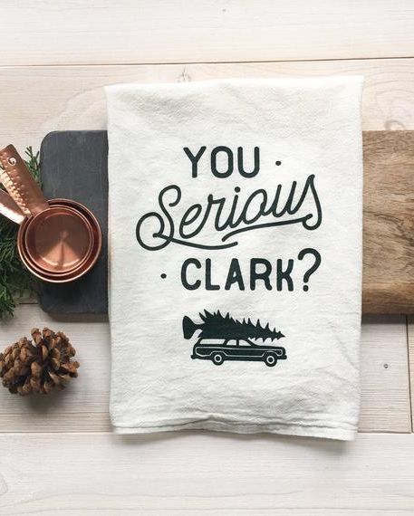 Vacation Kitchen, Funny Tea Towels, White Dish, You Serious Clark, Seasonal Cooking, Flour Sack Dish Towels, Flour Sack Tea Towels, Christmas Towels, White Dishes