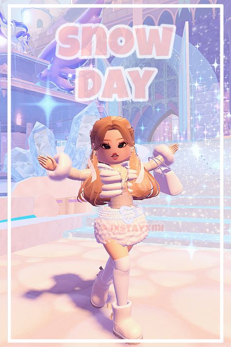 Royale High Snow Day, Snow Day Royale High, Royals High, Snow Day Outfit, Royale High, Royal Outfits, Club Design, Day Outfit, Snow Day