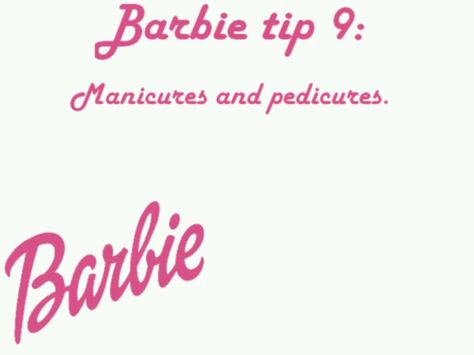 Barbie tip Barbie Tips, Feminine Empowerment, Barbie Tingz, Barbie Quotes, Barbie Basics, Pink Lifestyle, Im A Barbie Girl, Malibu Barbie, Barbie Life