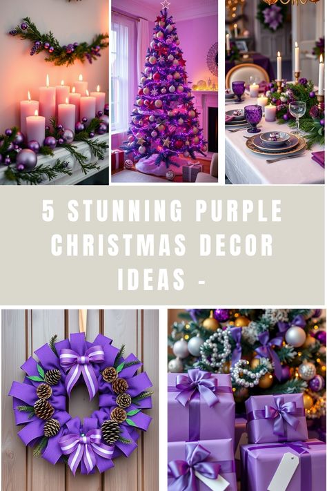 “Purple Christmas” is a cheerful twist on traditional holiday celebrations, where shades of purple take center stage. Think vibrant decorations, delicious purple treats, and festive gatherings that celebrate the magic of the season in a whole new hue. Get ready for a fresh, fun way to spread joy and creativity this Christmas! Lavender Scented Holiday […] Purple Treats, Purple Christmas Decor, Purple Christmas Tree Decorations, Purple Christmas Wreath, Wreath Stand, Purple Christmas Tree, Operation Christmas, Holiday Table Settings, Purple Gift