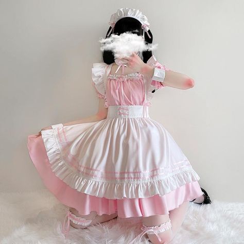 Dresses Cosplay, Cafe Uniform, Cosplay Maid, 2000s Japanese Fashion, Op Dress, Maid Outfit, Kawaii Fashion Outfits, Kawaii Dress, Girly Dresses