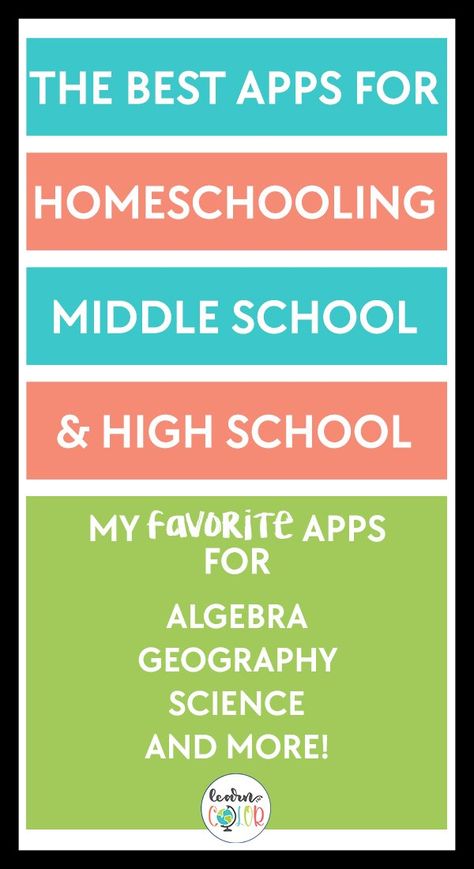 Homeschooling Middle School, Homeschool Apps, Homeschool High School Curriculum, Homeschool Middle School, High School Curriculum, Free Homeschool Curriculum, Homeschool Supplies, Homeschool Elementary, Homeschool Education