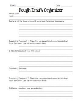 Writing: Rough Draft Organizer for Expository and Descriptive Essays is a perfect way to guide students through the components of an essay during the rough draft phase of the writing process!    Visit my store at: http://www.teacherspayteachers.com/Store/Totallyteaching Rough Draft Template, College Admission Essay Examples, Character Worksheets, Writing Hacks, Writing Editing, College Admission Essay, Booster Club, Writing Template, Expository Essay