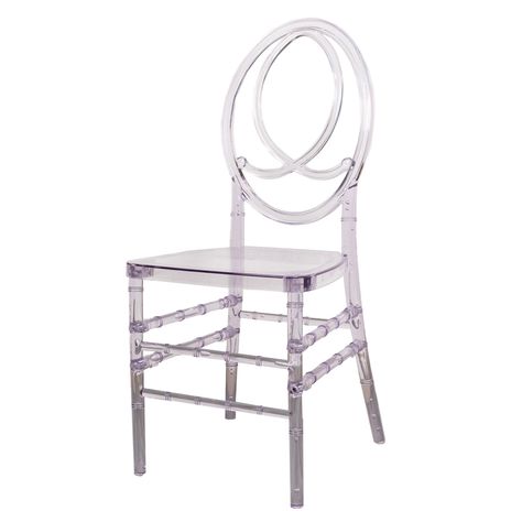 [About] Quantity: 1 Chiavari Chair Material: Acrylic | Resin Color: Clear Style: Transparent Stackable Phoenix Chiavari Chair Weight Capacity: 300lbs Total Chair Measurement: Total Size: 16"W x 38"H Height (Seat to Top): 20.5" Height (Seat to Bottom): 17.5" Seat Size: 16"L x 16"W The chair comes in 4 Parts with Bag of accessories. Stackable up to 7 chairs. Assembly Required: Yes Assembly Instruction: Not included. Easy to Assemble Perfectly pairs with our Seat Cushions Features: Scratch and Wate Transparent Chair, Acrylic Chair, Ghost Chairs, Chair Pictures, Iconic Chairs, Chiavari Chairs, Transparent Resin, Wedding Chairs, Clear Resin