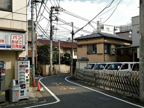 Japanese Town Layout, Suburbia Aesthetic, Japanese Apartment Building, Town Layout, Anime Street, Japanese Apartment, Japanese Town, In The Pale Moonlight, Diy House Plans