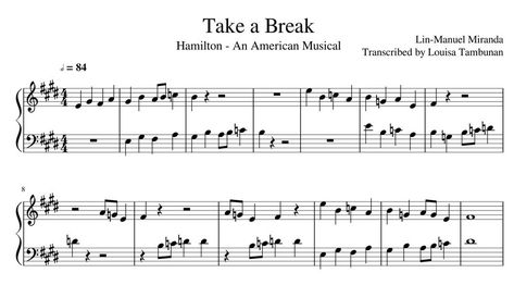 Hamilton Sheet Music, Popular Piano Sheet Music, Beginner Piano Music, Leslie Odom Jr, Easy Piano Songs, Guitar Chords For Songs, Flute Sheet Music, Violin Sheet, Violin Sheet Music