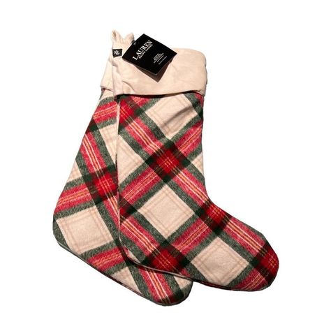 Brand, New, Ralph, Lauren, Tartan Plaid, Red And Green Christmas Stockings Brand New With Tags Ralph Lauren Christmas, Ralph Lauren Holiday, Ralph Lauren Tartan, Tartan Plaid Christmas, Plaid Stockings, Plaid Christmas Stockings, Red And Green Christmas, Red Green Christmas, Holiday Plaid