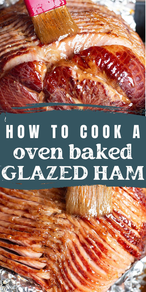 Don’t you just LOVE a comforting country ham dinner? Here we’re sharing a complete guide on how to cook a ham with a sweet glaze. Honey baked ham and fancy cranberry ham are delicious holiday hams, but this guide is everything you need to know about how to prepare a ham with a simple honey glaze.  This is the best way to make Easter ham. Perfect for leftover ham recipes! Recipe For Ham Glaze, Honey Hickory Ham, Baking A Ham In The Oven, How To Cook Ham In Oven, Cooking A Ham In The Oven, How To Make A Ham, Fresh Ham Roast Recipes, How To Cook A Ham, Honey Glazed Ham Oven