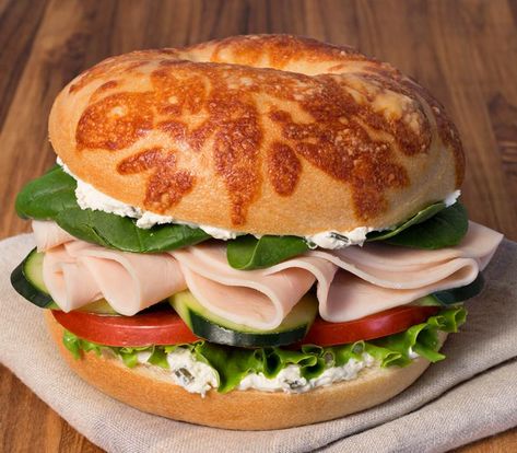 Albuquerque Turkey, Turkey Bagel, Asiago Bagel, Einstein Bros Bagels, Einstein Bagels, Baked Bagels, Sandwiches Lunch, Bagels Breakfast, Lunch Sandwiches