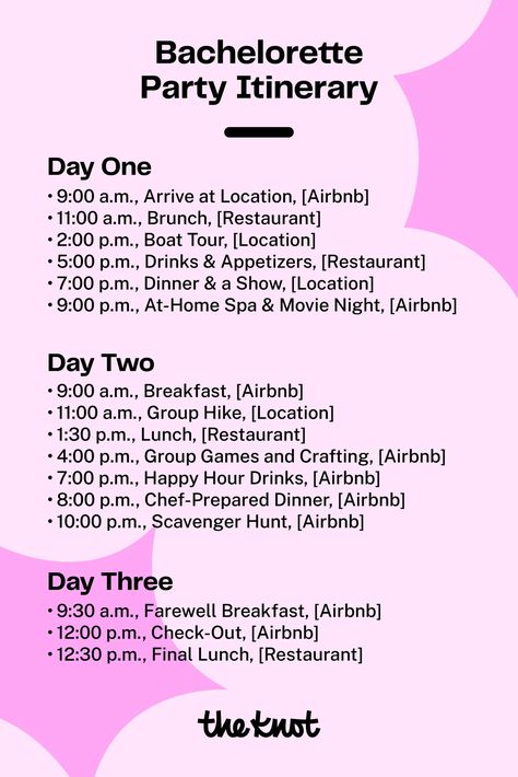 Bachelorette party itinerary Itinerary Template Free, Bachelorette Party Itinerary Template, Ultimate Bachelorette Party, Bachelorette Party Itinerary, Bachelorette Weekend Itinerary, Bachelorette Itinerary, Happy Hour Drinks, Bachelorette Party Planning, Itinerary Template