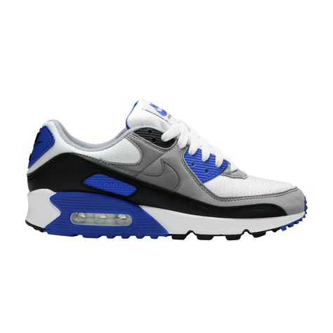 Shop Nike wmns air max 90 'royal in blue, at prices ranging from $76 to $2,273 online. Compare prices across 3 stores and find great deals on shipping & returns. 90 Women, Air Max 90 Women, Tinker Hatfield, Nike Air Shoes, Nike Shoes Air Max, Grey Suede, White Mesh, 30th Anniversary, Gray Suede