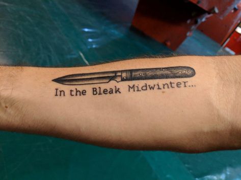 Melancholy Tattoo, Peaky Blinders Tattoo, Gods And Generals, In The Bleak Midwinter, Bleak Midwinter, Life Board, Peaky Blinders, Jesus Fish Tattoo, Tattoo Quotes