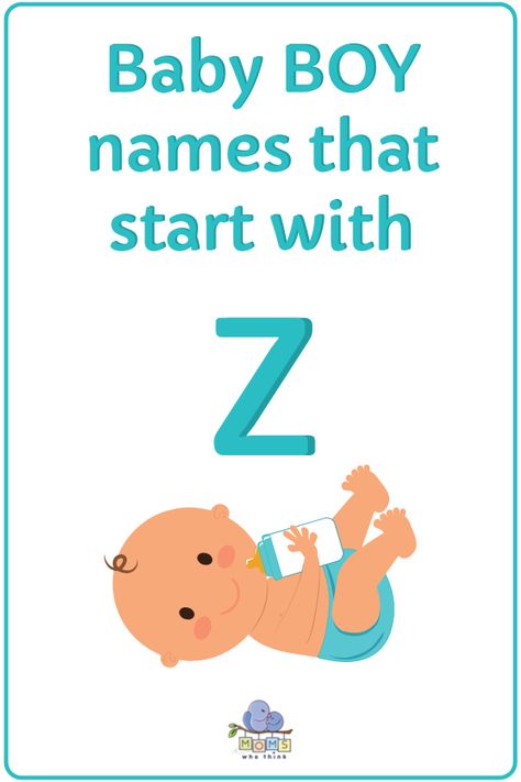 Z Names Boys, Z Names, First And Middle Names, Popular Baby Boy Names, Baby Name Letters, Unique Baby Boy Names, Middle Names, Cute Nicknames, Getting Ready For Baby